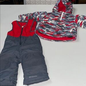 Columbia toddler 2 piece coat and ski pants set 2T
